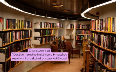 Objavljen znanstveni rad “Održive narodne knjižnice u Hrvatskoj: reaktivni i proaktivni pristupi održivosti” autorica Daniele Angeline Jelinčić (IRMO) i Maje Pranić (Knjižnice grada Zagreba) u časopisu Vjesnik bibliotekara Hrvatske