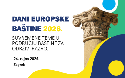Informacija o održavanju skupa „Suvremene teme u području baštine za održivi razvoj”